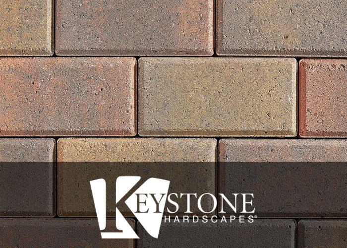 close-up of multicolor brick pavers from Keystone Hardscapes used by paver patio contractors in Fort Worth, TX